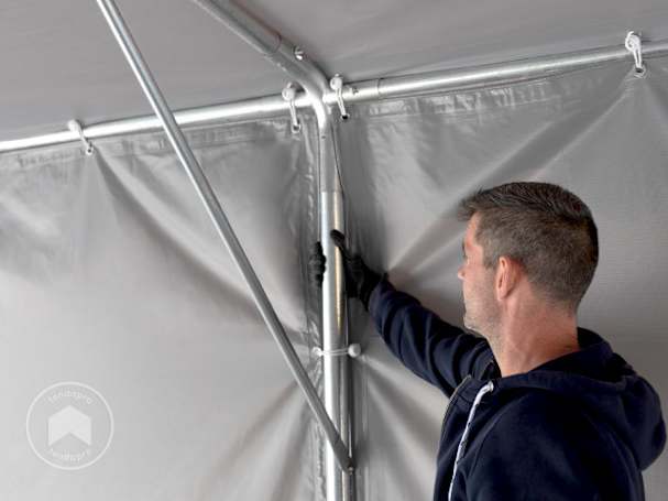 Tenda capannone con struttura in acciaio