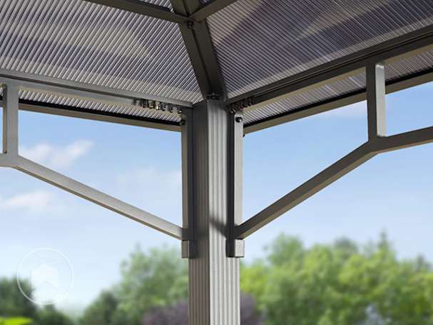 Robusto telaio di un gazebo 4x4 m