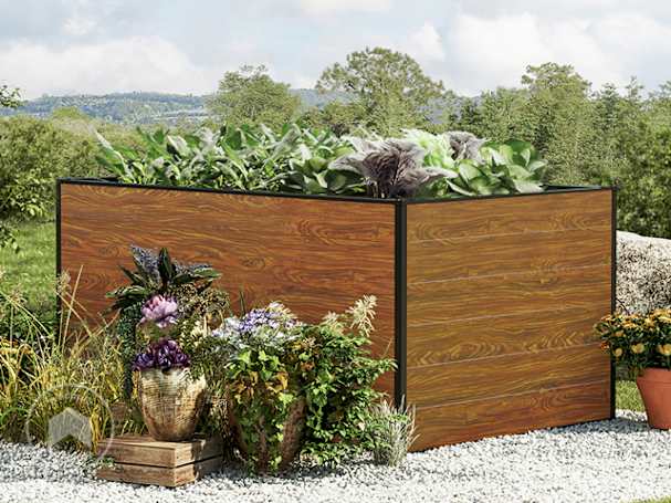 Orto rialzato effetto legno
