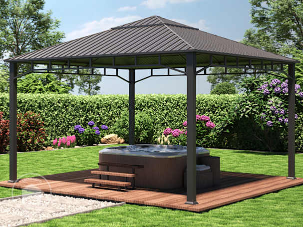 Gazebo di copertura per piscina fuori terra