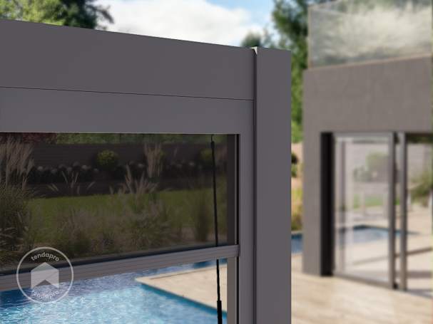 tenda a rullo per pergola a inserimento