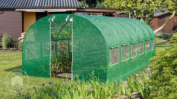 Comprar uma estufa de plástico verde