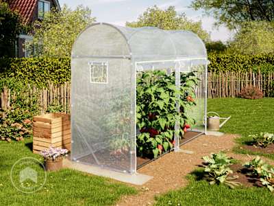 Estufa de plástico para tomates de 1 x 3 m