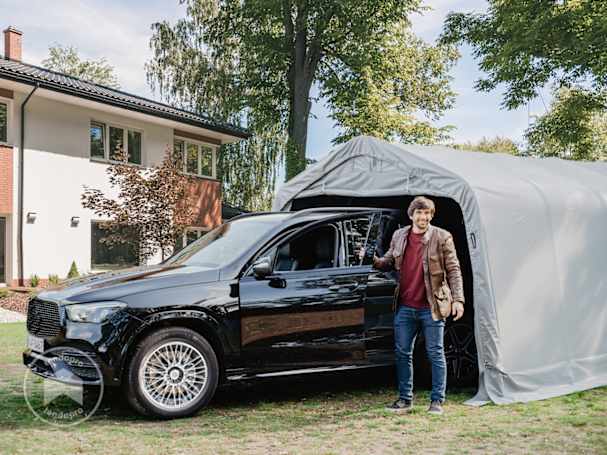 Garagens-tenda robustas para automóveis: a alternativa ideal ao carport